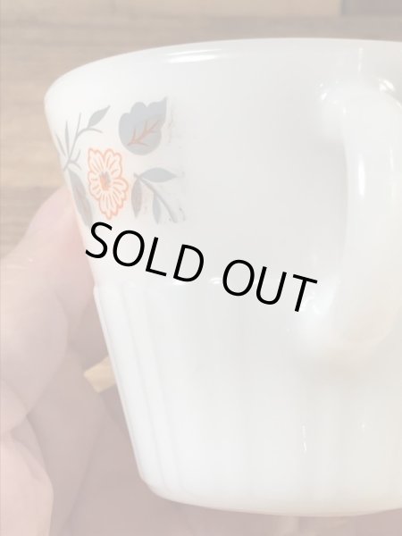 ターモクリサの花柄の70〜80年代ビンテージマグカップ