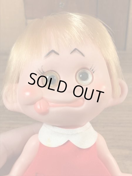 目がコロコロ動く女の子の60年代ビンテージドール