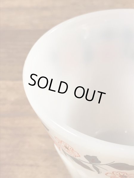 ターモクリサの花柄の70〜80年代ビンテージマグカップ