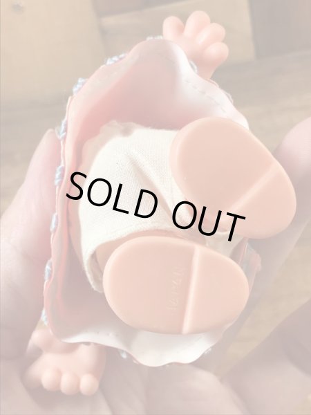 メイドインジャパン製の女の子の60’sヴィンテージソフビドール