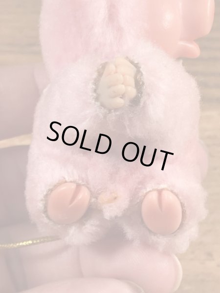 マペットショウのミスピギーに似た豚の80’sヴィンテージクリップドール