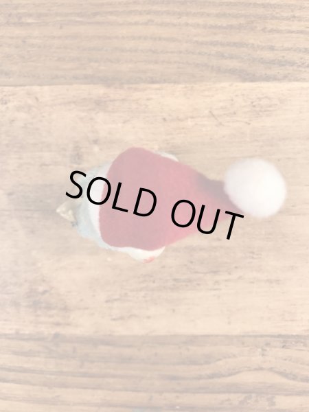 サンタクロースのクマの80年代ビンテージクリップ人形