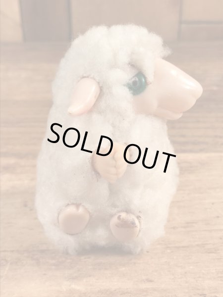 ヒツジの80年代ビンテージクリップ人形