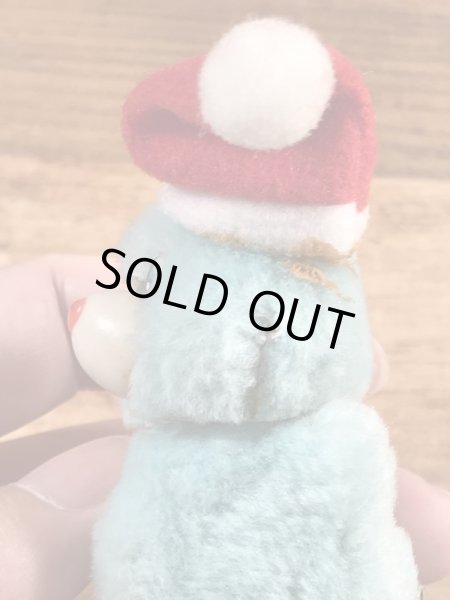 サンタクロースのクマの80年代ビンテージクリップ人形