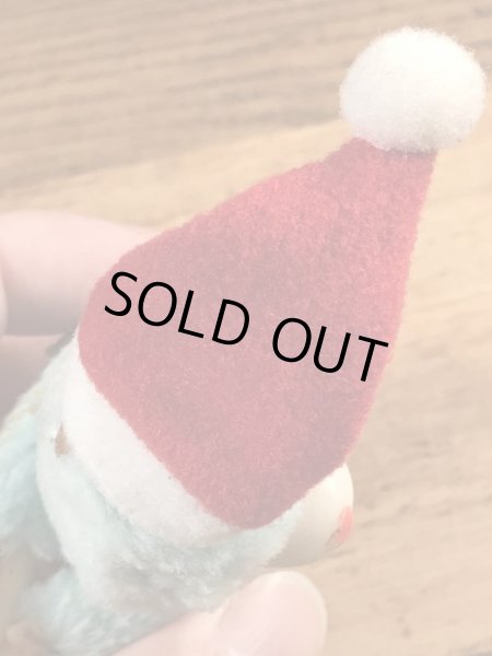 サンタクロースのクマの80年代ビンテージクリップ人形