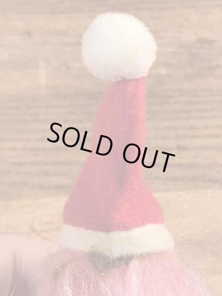 サンタのトロールの80年代ビンテージクリップ人形