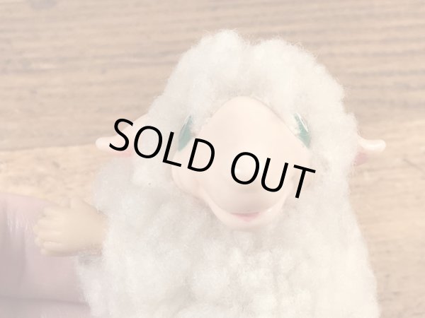 ヒツジの80年代ビンテージクリップ人形