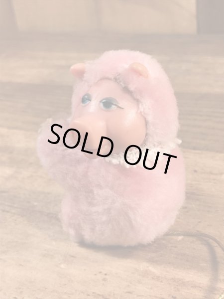 マペットショウのミスピギーに似た豚の80’sヴィンテージクリップドール