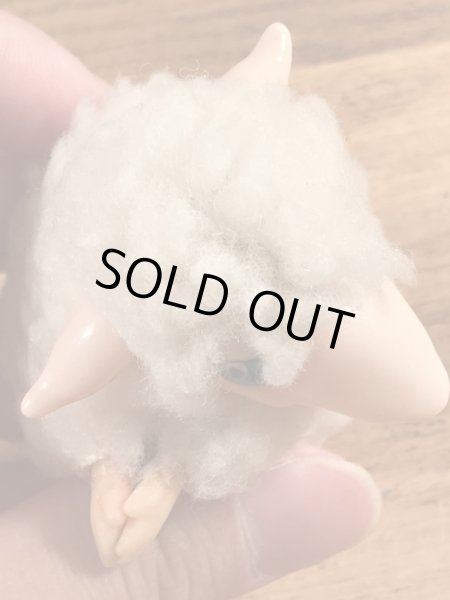 ヒツジの80年代ビンテージクリップ人形