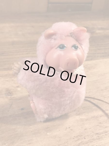 ミスピギーに似たブタの80年代ビンテージクリップドール