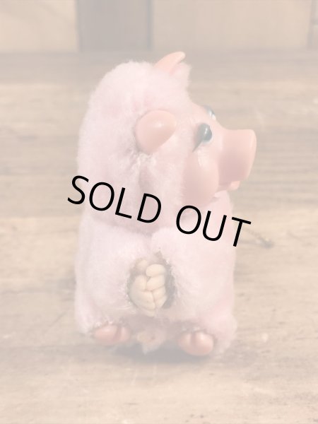 ミスピギーに似たブタの80年代ビンテージクリップドール