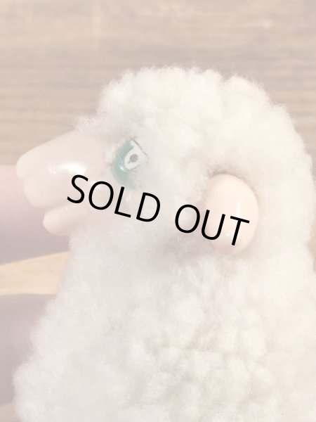 ヒツジの80年代ビンテージクリップ人形