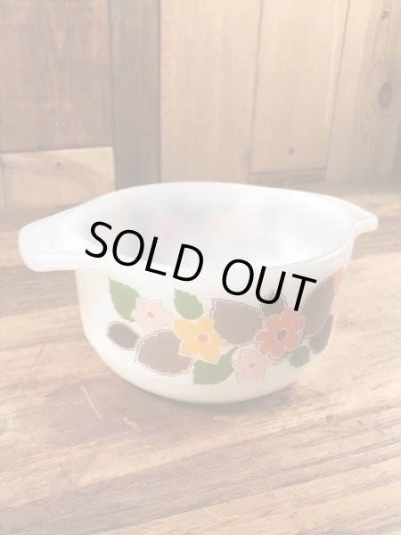 スコットマインツ社製の花柄の60〜70年代ビンテージミニキャセロール