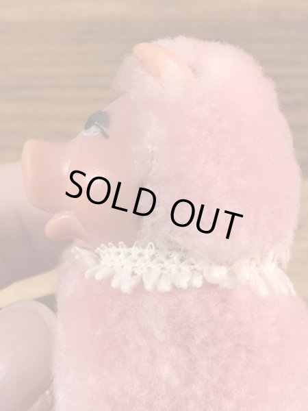 ミスピギーに似たブタの80年代ビンテージクリップドール