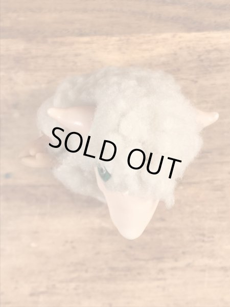 ヒツジの80年代ビンテージクリップ人形