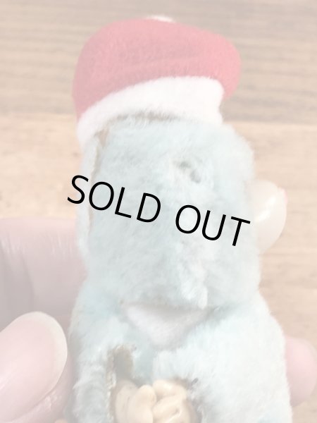 サンタクロースのクマの80年代ビンテージクリップ人形