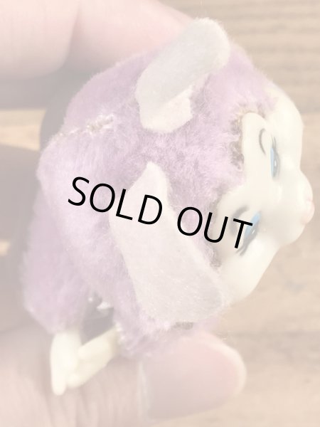 イースターのウサギの80年代ビンテージクリップドール