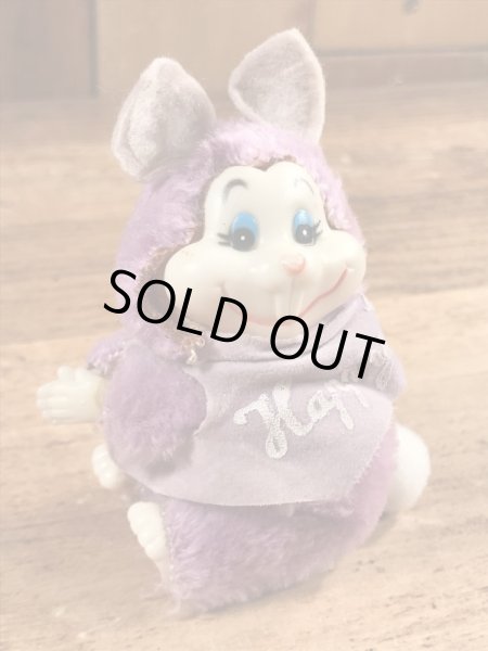 イースターのウサギの80年代ビンテージクリップドール