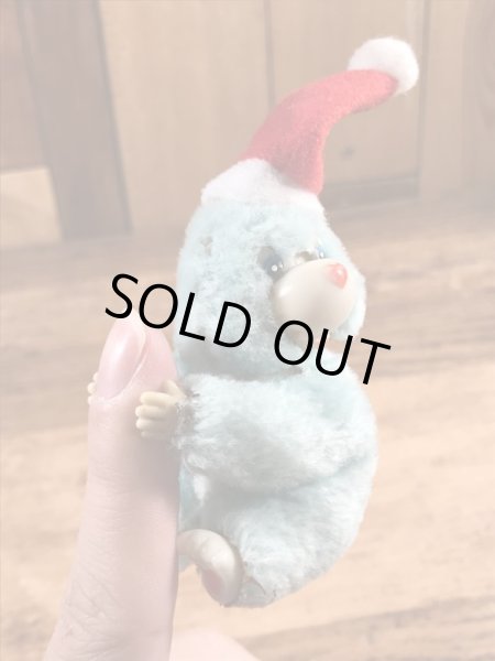 サンタクロースのクマの80年代ビンテージクリップ人形