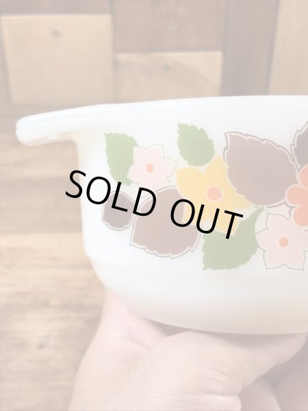 スコットマインツ社製の花柄の60〜70年代ビンテージミニキャセロール