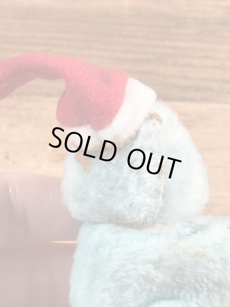 サンタクロースのクマの80年代ビンテージクリップ人形