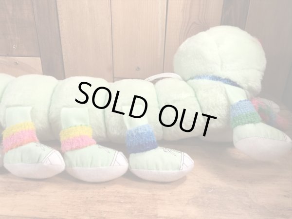 パステルカラーの芋虫“Lots A Legs”の80’sヴィンテージプラッシュドール