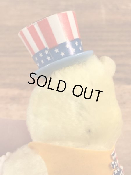 アメリカのクマの80年代ビンテージクリップ人形