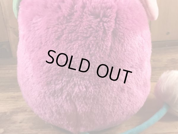 ポップルズのピンクのプライズポップルの80年代ビンテージぬいぐるみ