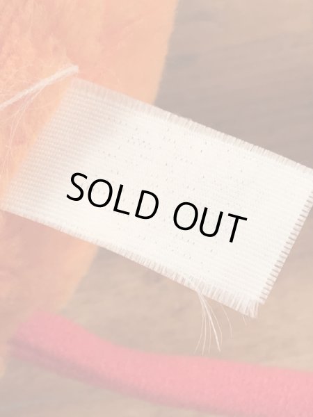 オレンジのパズルポップルの80年代ビンテージぬいぐるみ