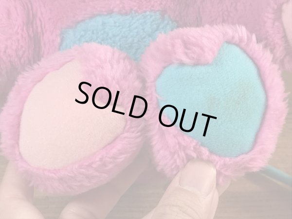 ポップルズのピンクのプライズポップルの80年代ビンテージぬいぐるみ