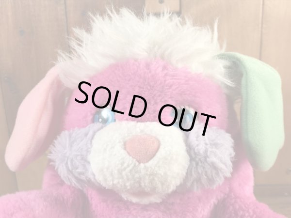 ポップルズのピンクのプライズポップルの80年代ビンテージぬいぐるみ