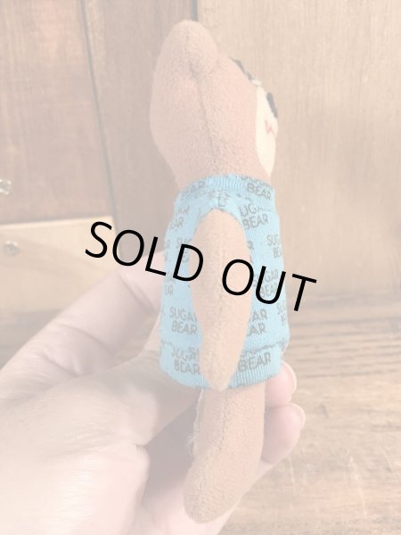 企業キャラクターのシュガーベアの80年代ビンテージミニぬいぐるみ