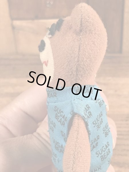 企業キャラクターのシュガーベアの80年代ビンテージミニぬいぐるみ