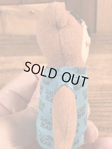 企業キャラクターのシュガーベアの80年代ビンテージミニぬいぐるみ