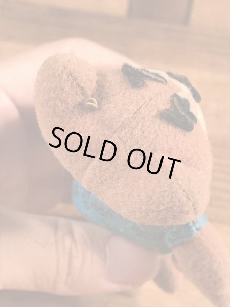 企業キャラクターのシュガーベアの80年代ビンテージミニぬいぐるみ