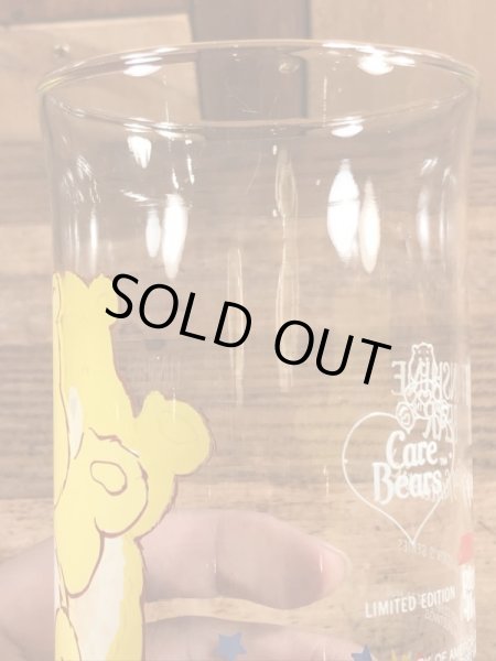 ピザハットから配布されたケアベアの80年代ビンテージガラスコップ