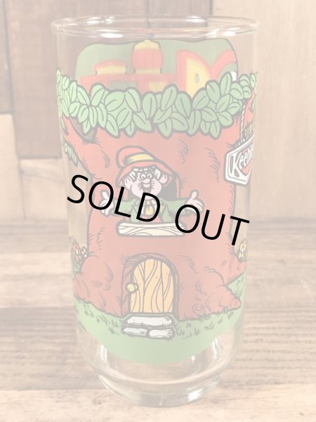 アドバタイジングキャラクターのキーブラーの80’sヴィンテージグラス