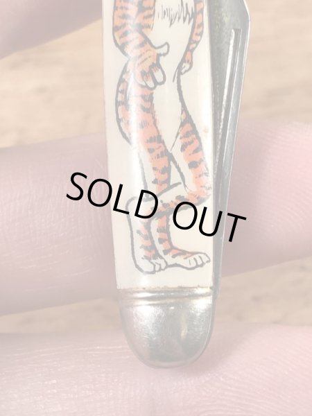 企業キャラクターのエクソンタイガーの50〜60年代ビンテージポケットナイフ