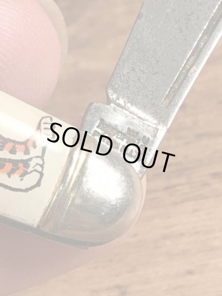 アドバタイジングキャラクターのエクソンタイガーの50〜60’sヴィンテージ折り畳みナイフ