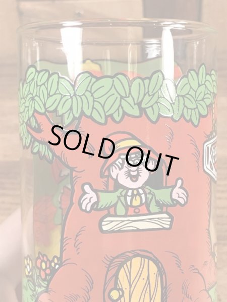 企業キャラクターのキーブラーの80年代ビンテージガラスコップ