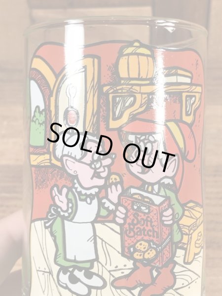 企業キャラクターのキーブラーの80年代ビンテージガラスコップ