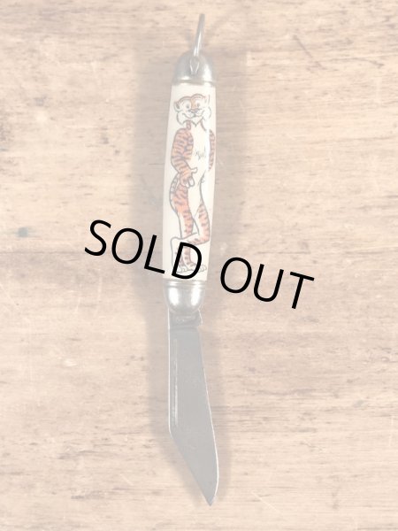 企業キャラクターのエクソンタイガーの50〜60年代ビンテージポケットナイフ