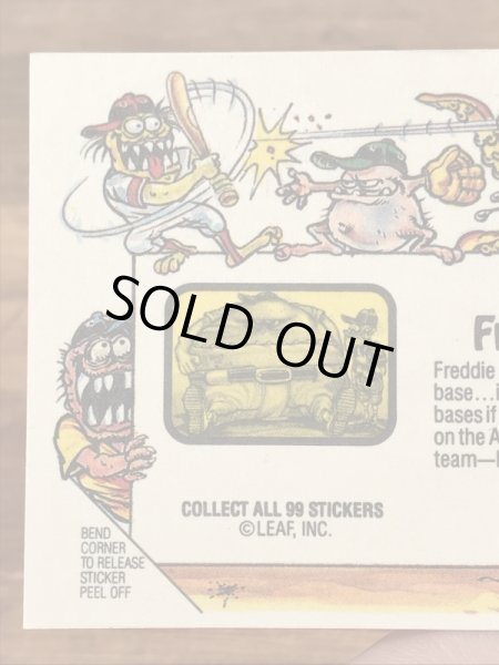 LEAF社製のベースボールモンスターの80年代ビンテージシールカード