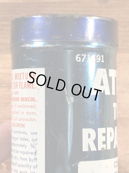 Atlas Supply社製のチューブリペアキットの40〜50年代ビンテージブリキ缶