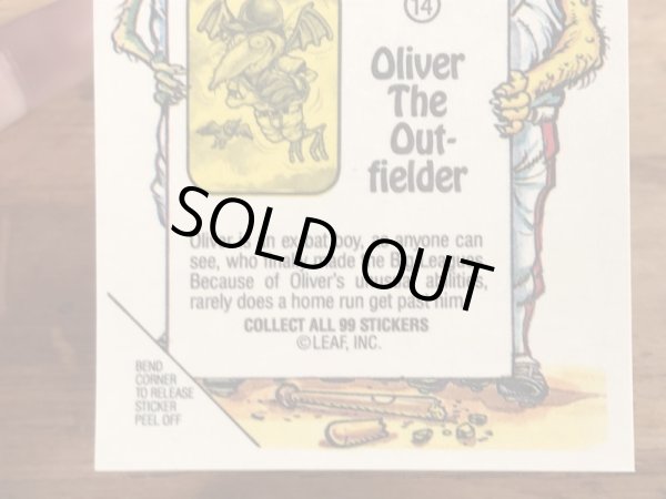 LEAF社製のベースボールモンスターの80年代ビンテージシールカード