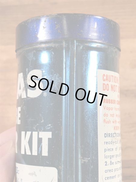 Atlas Supply社製のチューブリペアキットの40〜50年代ビンテージブリキ缶