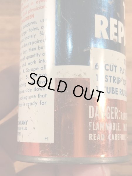 Atlas Supply社製のチューブリペアキットの40〜50’sヴィンテージTin缶