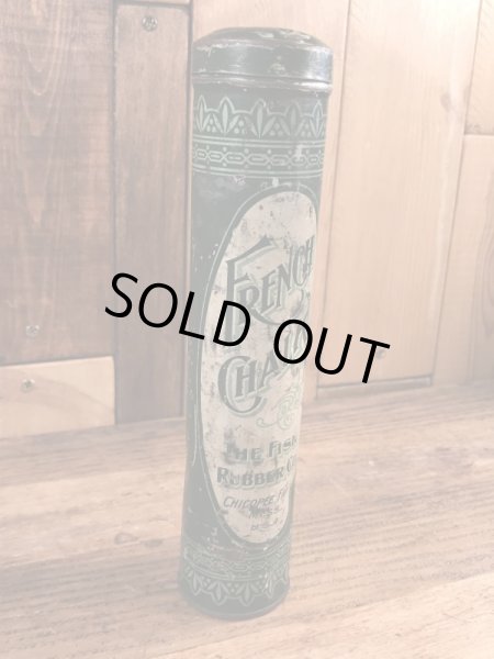 The Fisk Rubber社製のチョークの粉が入っていた30年代ビンテージブリキ缶