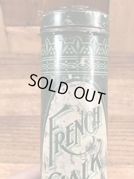 The Fisk Rubber社製のチョークの粉が入っていた30年代ビンテージブリキ缶