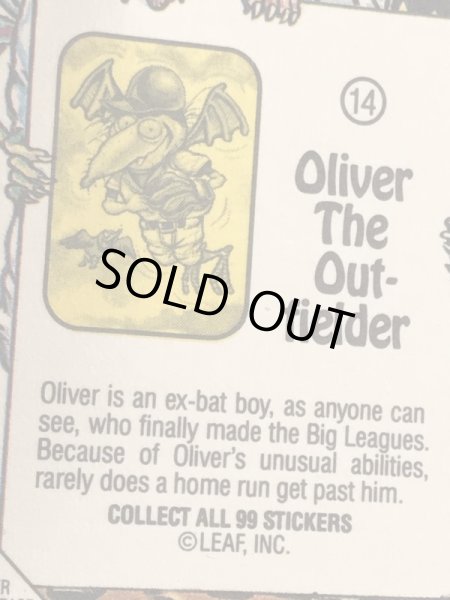 LEAF社製のBaseball Awesome All Starsの80’sヴィンテージステッカーカード